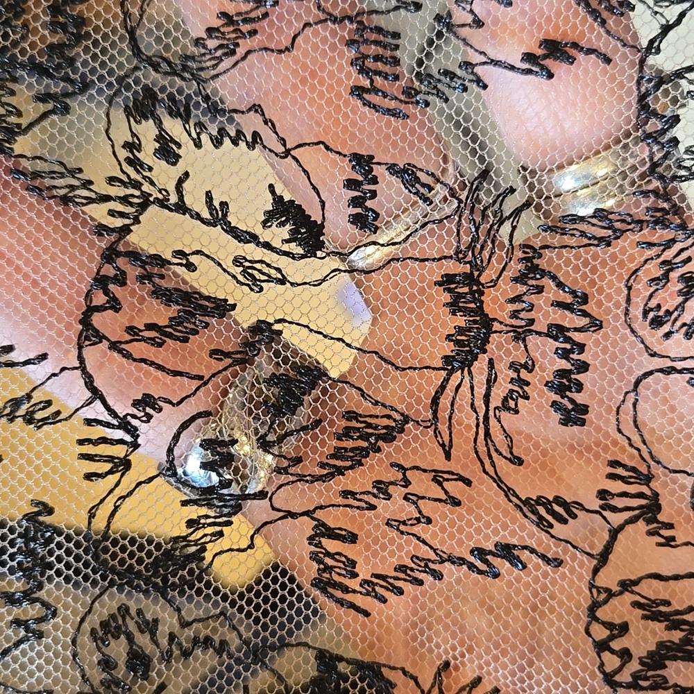 NWT Victoria's Secret Black Lacey Tiger Design High-waisted Thong Panties - Picture 9 of 9